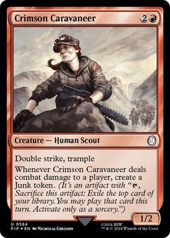 Crimson Caravaneer (Surge Foil) (584) [Fallout] foil - Deck Out Gaming