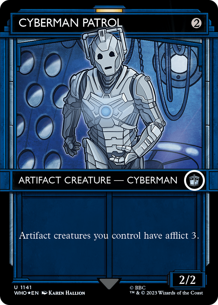 Cyberman Patrol (Showcase) (Surge Foil) (1141) [Doctor Who] foil - Deck Out Gaming