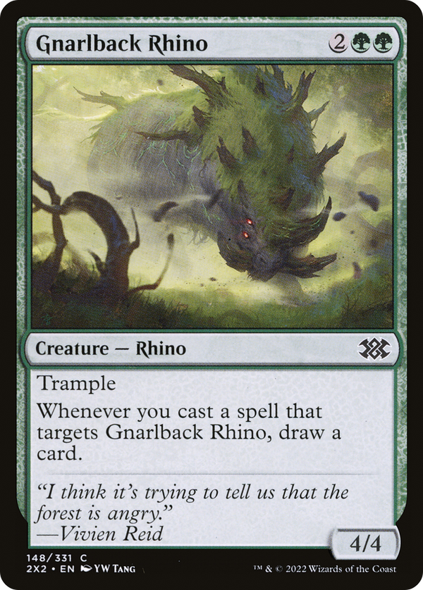 Gnarlback Rhino (148) [Double Masters 2022] - Deck Out Gaming