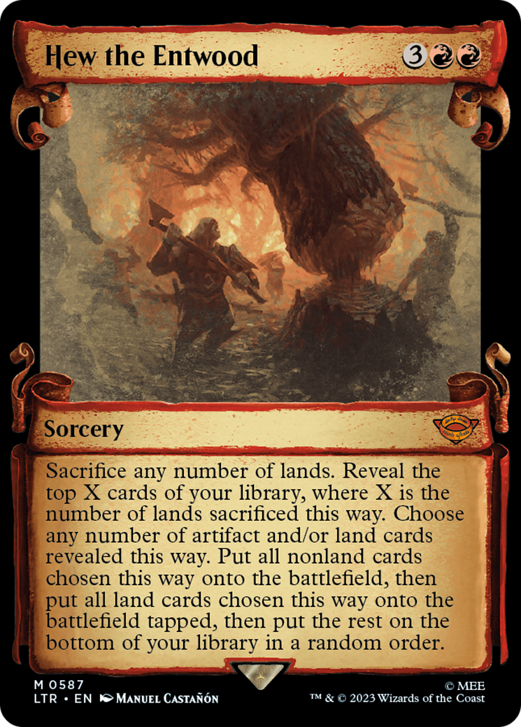 Hew the Entwood (Showcase Scrolls) (587) [The Lord of the Rings: Tales of Middle-earth] - Deck Out Gaming
