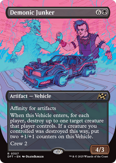 Demonic Junker (Borderless) (307) [Aetherdrift] - Deck Out Gaming