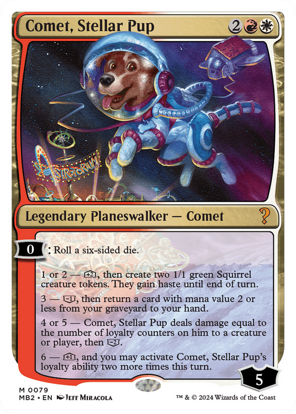 Comet, Stellar Pup (White Border) (79) [Mystery Booster 2] - Deck Out Gaming