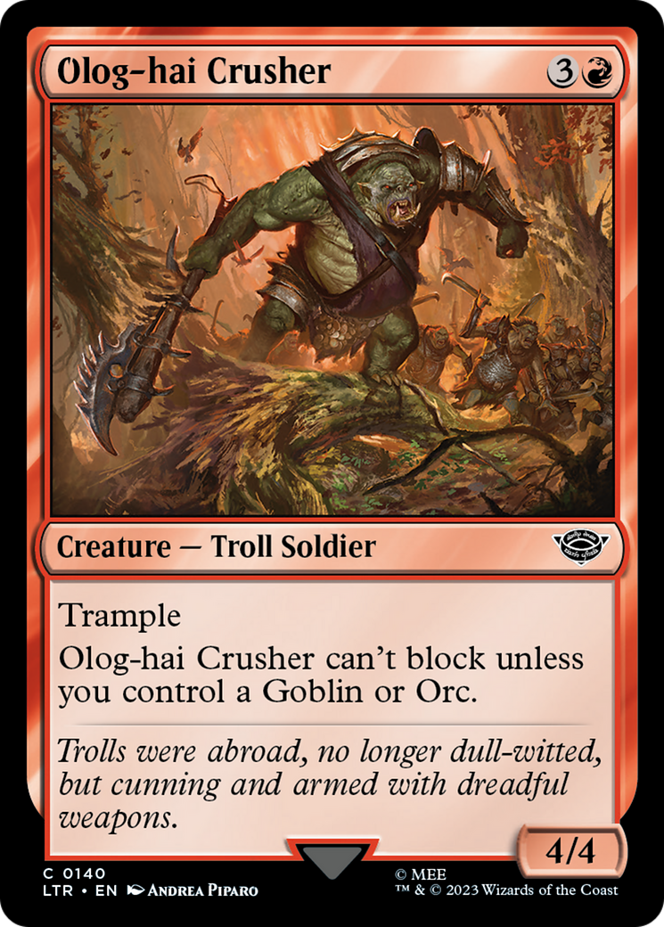 Olog-Hai Crusher (140) [The Lord of the Rings: Tales of Middle-earth] - Deck Out Gaming