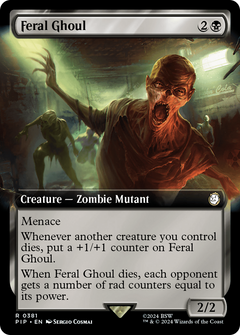 Feral Ghoul (Extended Art) (381) [Fallout] foil - Deck Out Gaming