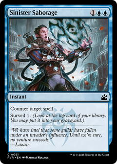 Sinister Sabotage (61) [Ravnica Remastered] foil - Deck Out Gaming