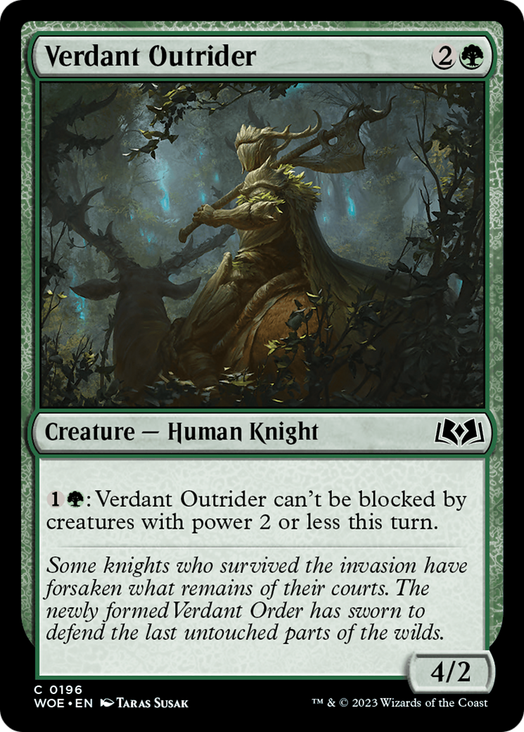 Verdant Outrider (196) [Wilds of Eldraine] foil - Deck Out Gaming