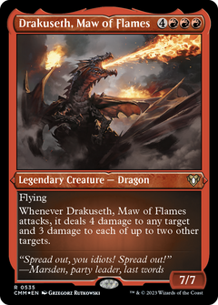Drakuseth, Maw of Flames (535) [Commander Masters] etched - Deck Out Gaming
