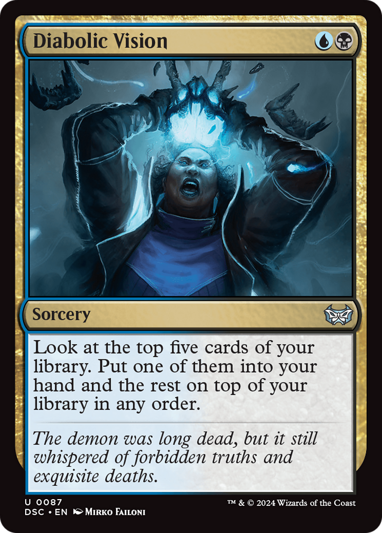 Diabolic Vision (87) [Duskmourn: House of Horror Commander] - Deck Out Gaming