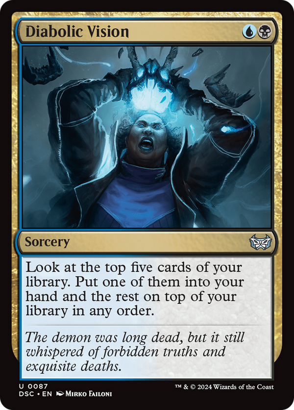 Diabolic Vision (87) [Duskmourn: House of Horror Commander] - Deck Out Gaming