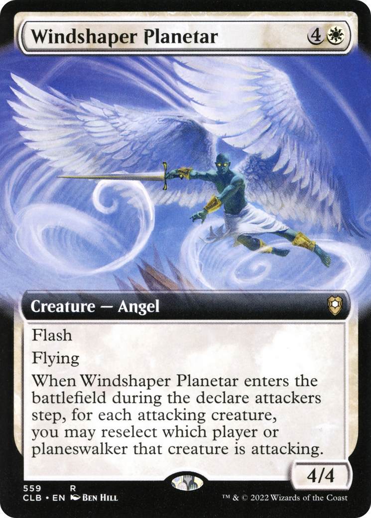 Windshaper Planetar (Extended Art) (559) [Commander Legends: Battle for Baldur's Gate] foil - Deck Out Gaming