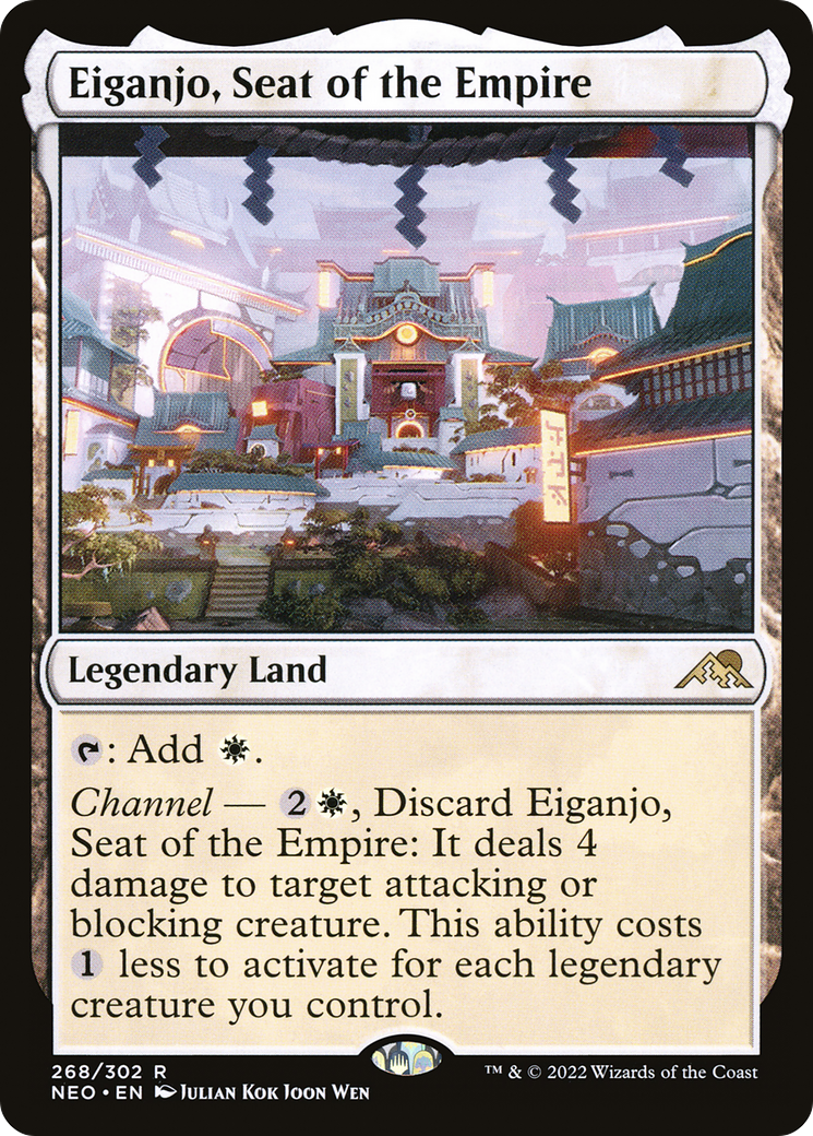 Eiganjo, Seat of the Empire (268) [Kamigawa: Neon Dynasty] foil - Deck Out Gaming
