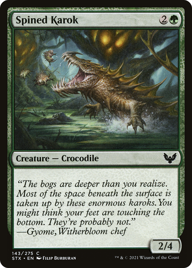 Spined Karok (143) [Strixhaven: School of Mages] foil - Deck Out Gaming
