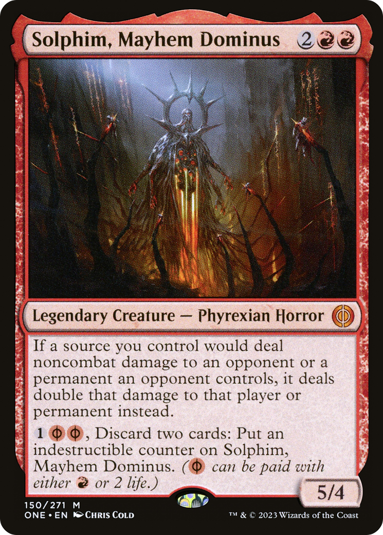 Solphim, Mayhem Dominus (150) [Phyrexia: All Will Be One] foil - Deck Out Gaming