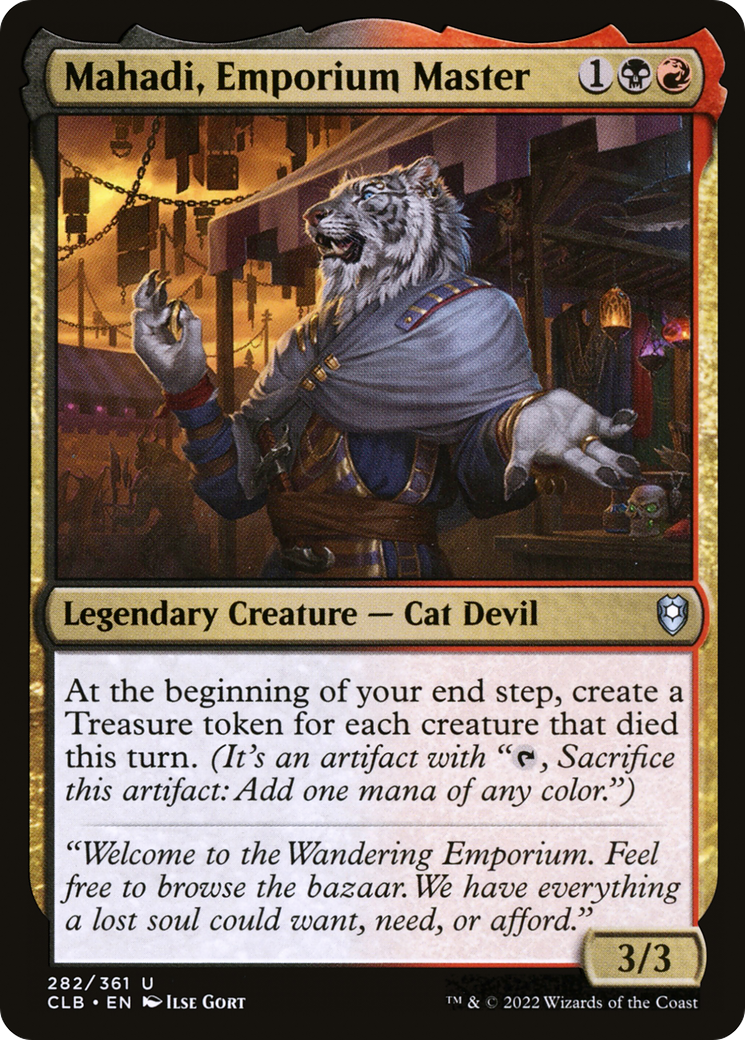 Mahadi, Emporium Master (282) [Commander Legends: Battle for Baldur's Gate] foil - Deck Out Gaming