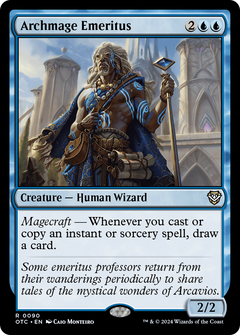 Archmage Emeritus (90) [Outlaws of Thunder Junction Commander] - Deck Out Gaming