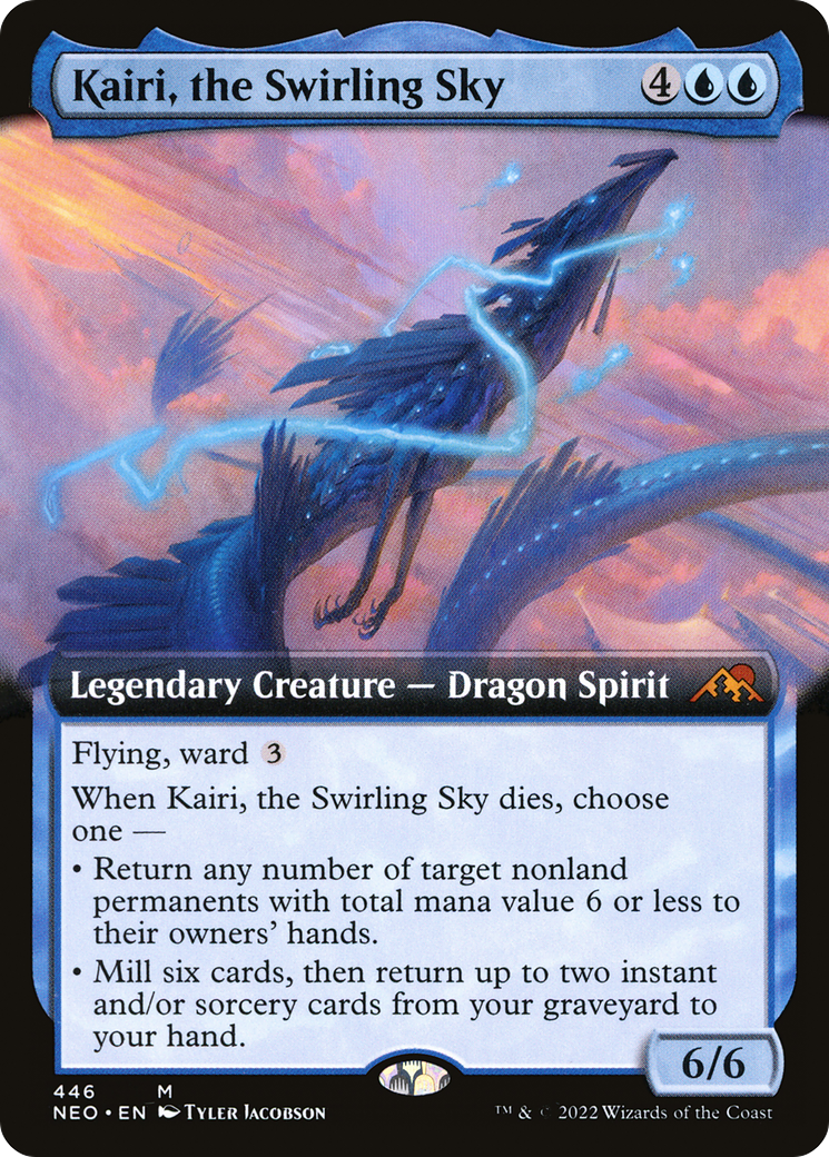 Kairi, the Swirling Sky (Extended Art) (446) [Kamigawa: Neon Dynasty] - Deck Out Gaming