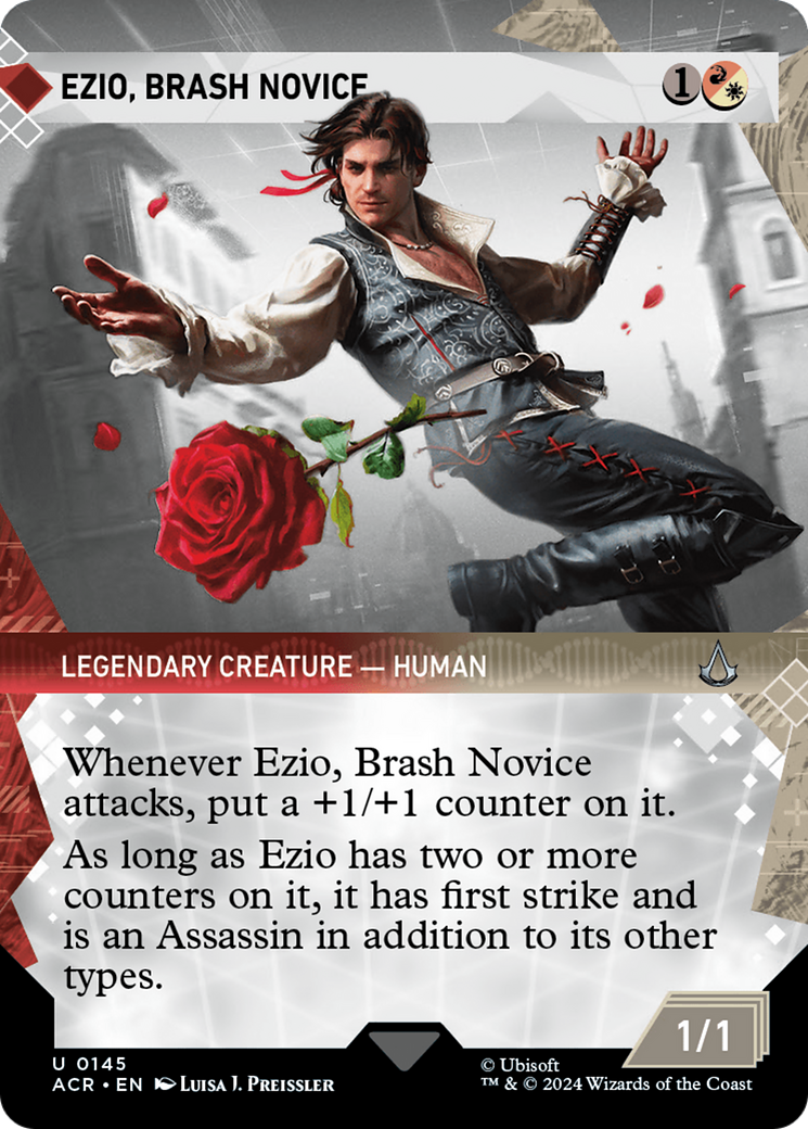 Ezio, Brash Novice (Showcase) (145) [Assassin's Creed] foil - Deck Out Gaming