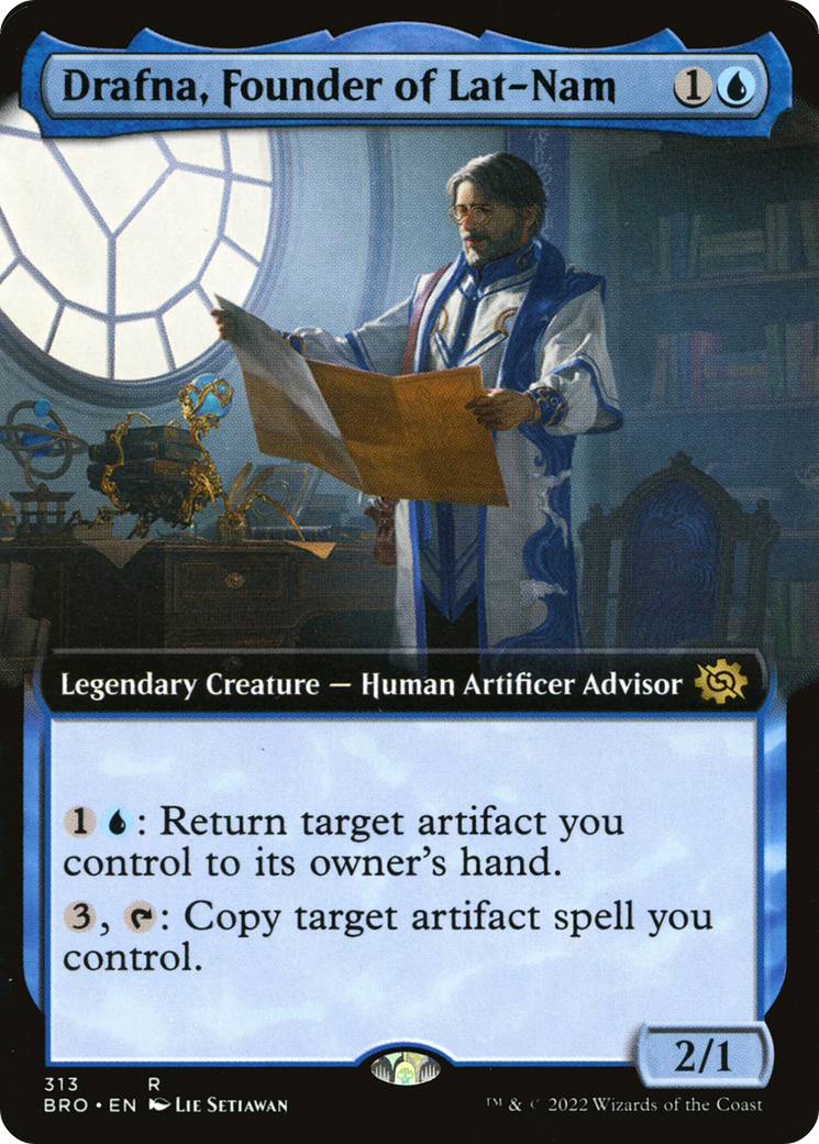 Drafna, Founder of Lat-Nam (Extended Art) (313) [The Brothers' War] foil - Deck Out Gaming