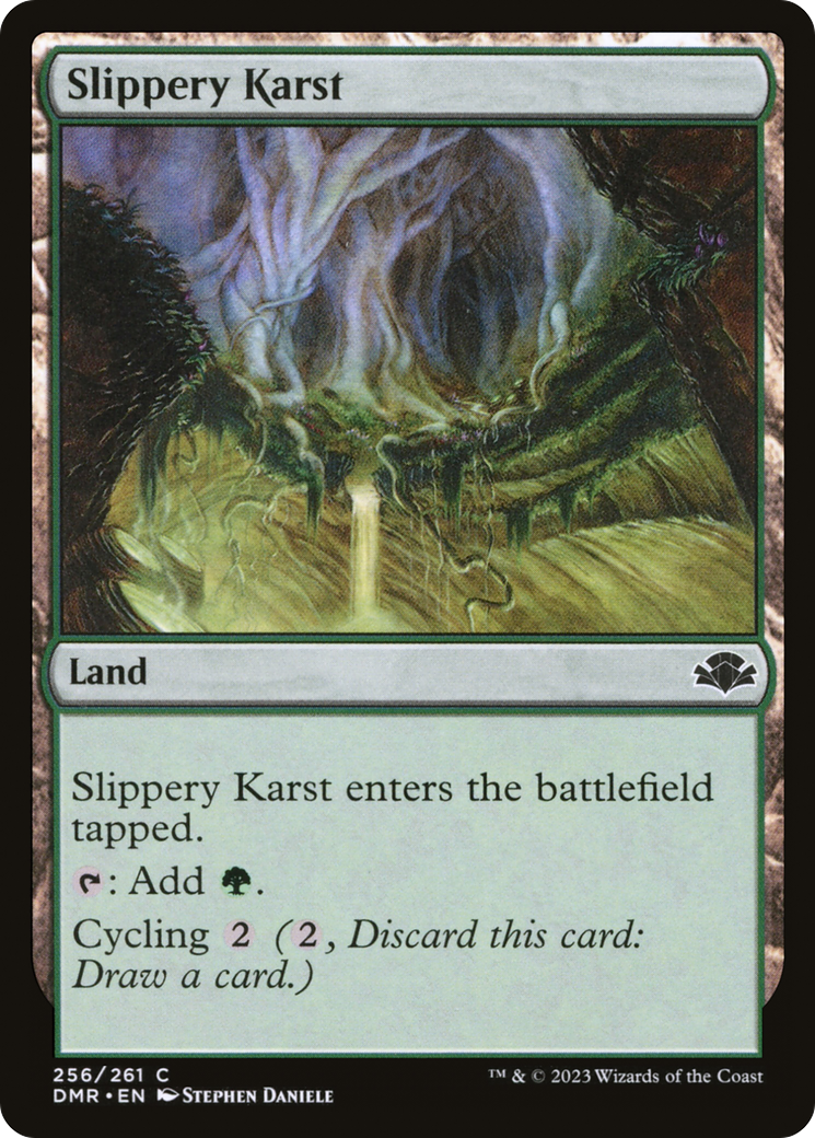 Slippery Karst (256) [Dominaria Remastered] - Deck Out Gaming