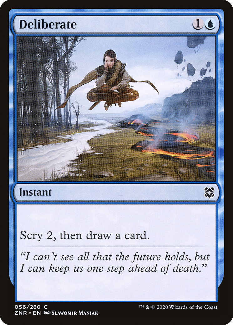 Deliberate (56) [Zendikar Rising] foil - Deck Out Gaming