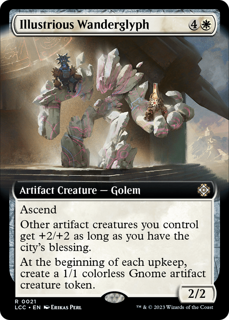 Illustrious Wanderglyph (Extended Art) (21) [The Lost Caverns of Ixalan Commander] foil - Deck Out Gaming