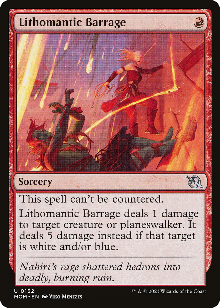 Lithomantic Barrage (152) [March of the Machine] foil - Deck Out Gaming