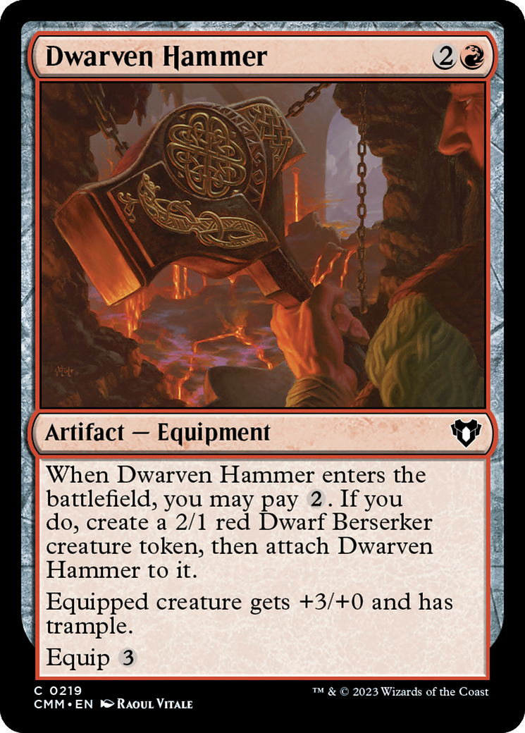 Dwarven Hammer (219) [Commander Masters] - Deck Out Gaming