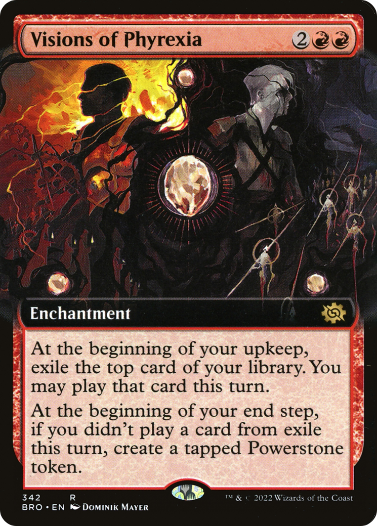 Visions of Phyrexia (Extended Art) (342) [The Brothers' War] foil - Deck Out Gaming