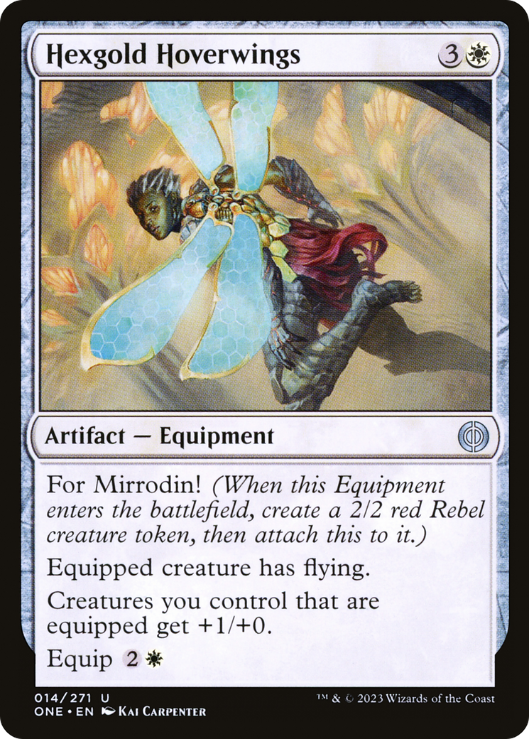 Hexgold Hoverwings (14) [Phyrexia: All Will Be One] foil - Deck Out Gaming