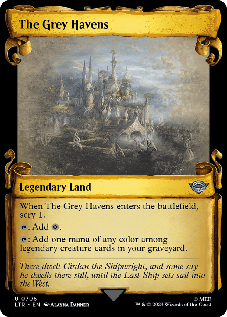 The Grey Havens (Showcase Scrolls) (706) [The Lord of the Rings: Tales of Middle-earth] - Deck Out Gaming