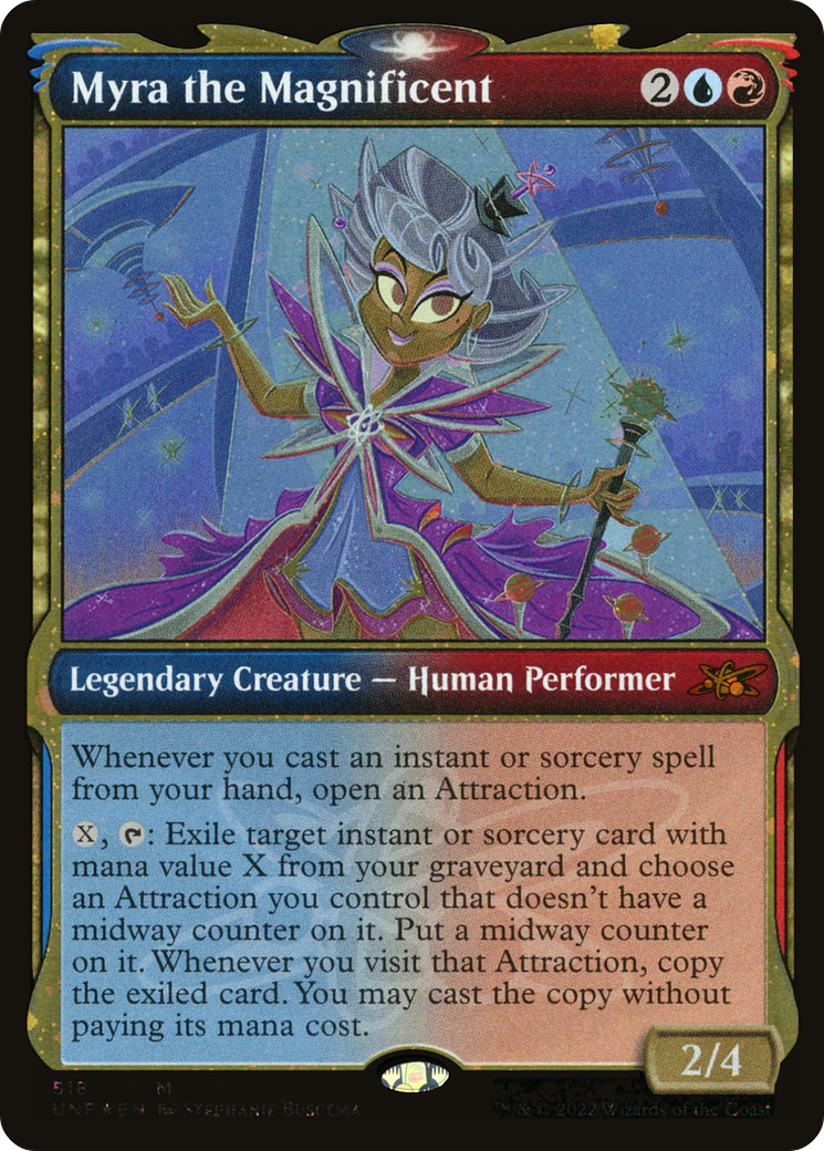 Myra the Magnificent (Showcase) (Galaxy Foil) (518) [Unfinity] foil - Deck Out Gaming