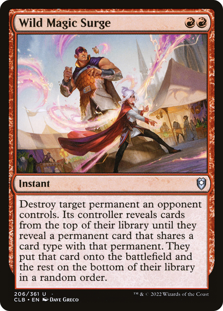 Wild Magic Surge (206) [Commander Legends: Battle for Baldur's Gate] - Deck Out Gaming