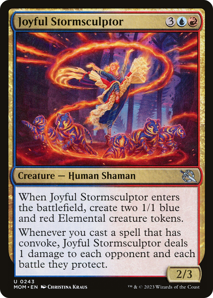 Joyful Stormsculptor (243) [March of the Machine] foil - Deck Out Gaming