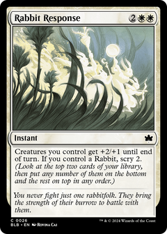 Rabbit Response (26) [Bloomburrow] foil - Deck Out Gaming