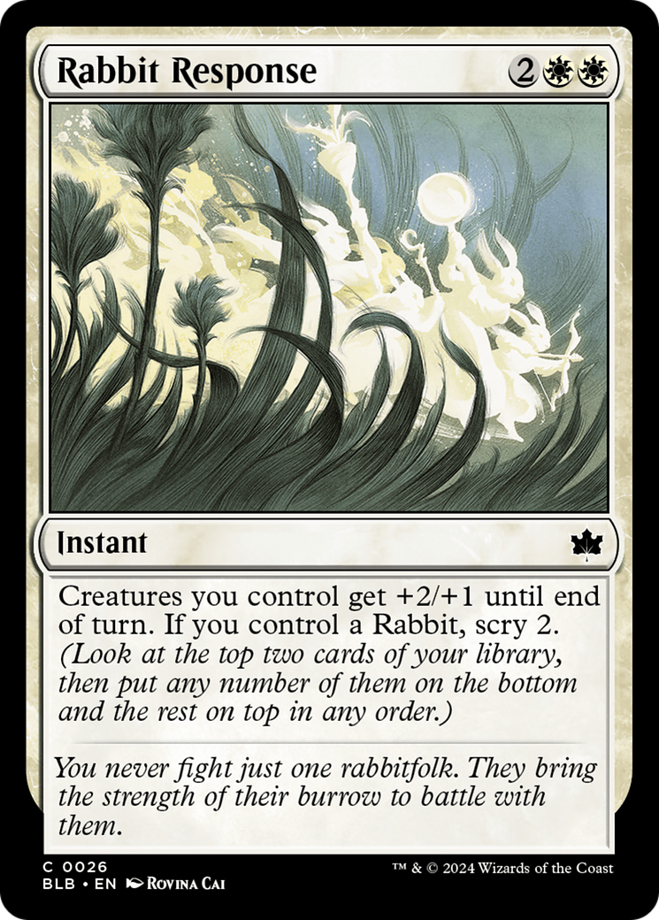 Rabbit Response (26) [Bloomburrow] foil - Deck Out Gaming