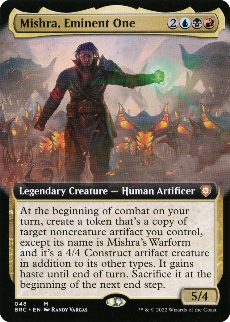 Mishra, Eminent One (Extended Art) (48) [The Brothers' War Commander] - Deck Out Gaming