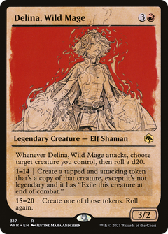 Delina, Wild Mage (Showcase) (317) [Adventures in the Forgotten Realms] foil - Deck Out Gaming