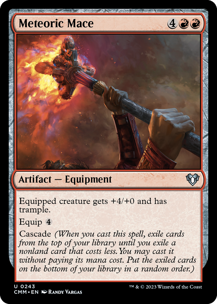Meteoric Mace (243) [Commander Masters] foil - Deck Out Gaming
