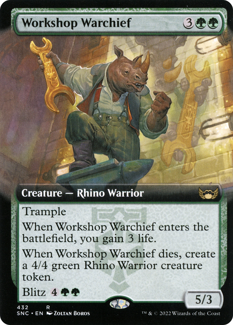 Workshop Warchief (Extended Art) (432) [Streets of New Capenna] - Deck Out Gaming
