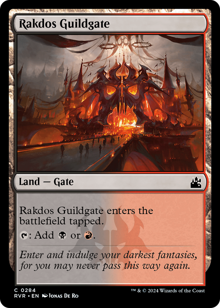 Rakdos Guildgate (284) [Ravnica Remastered] foil - Deck Out Gaming