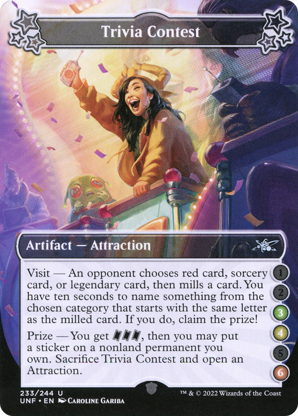 Trivia Contest (3-4-6) (233) [Unfinity] foil - Deck Out Gaming