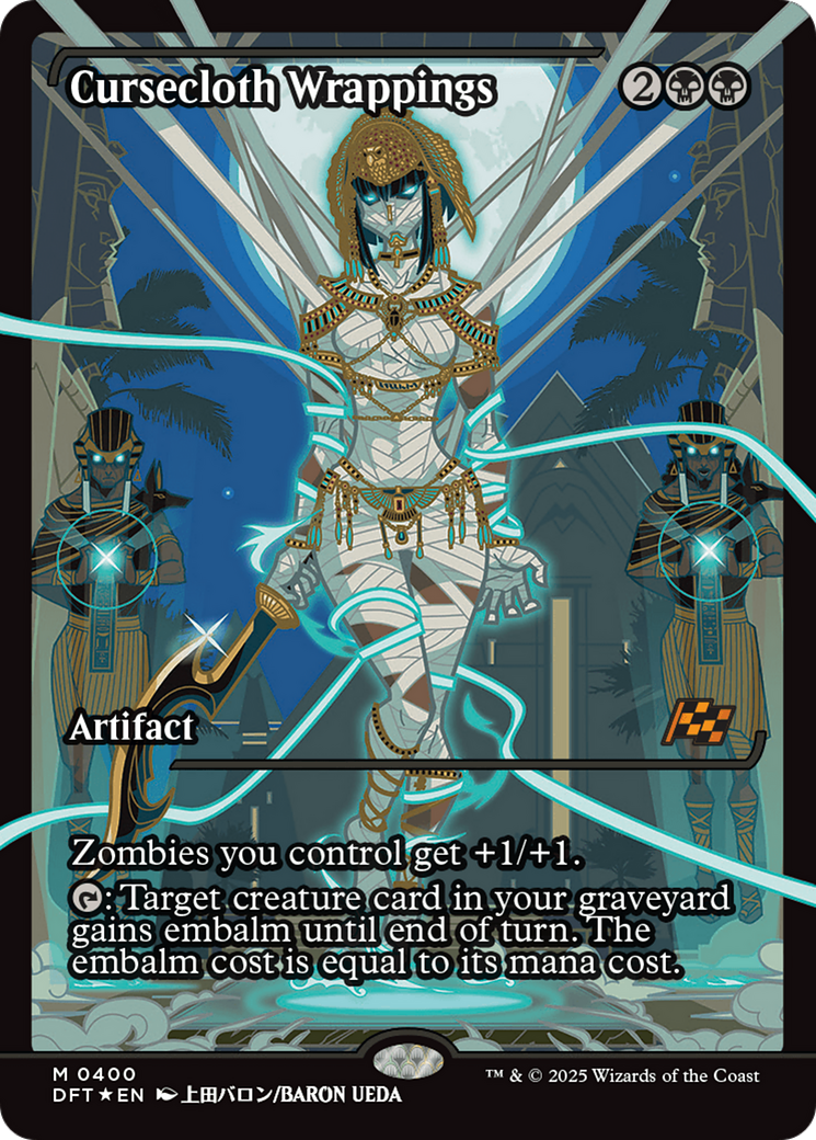 Cursecloth Wrappings (Showcase) (400) [Aetherdrift] foil - Deck Out Gaming