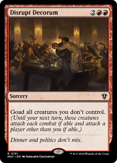 Disrupt Decorum (151) [Murders at Karlov Manor Commander] - Deck Out Gaming