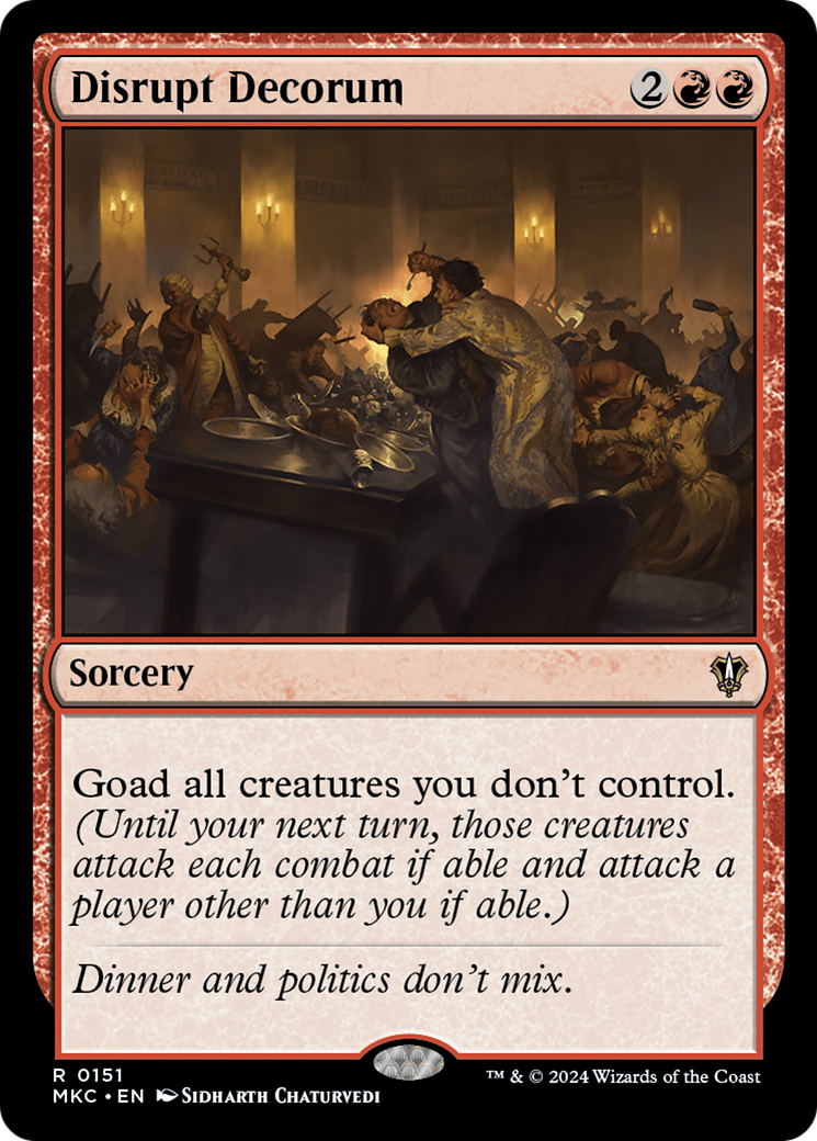 Disrupt Decorum (151) [Murders at Karlov Manor Commander] - Deck Out Gaming