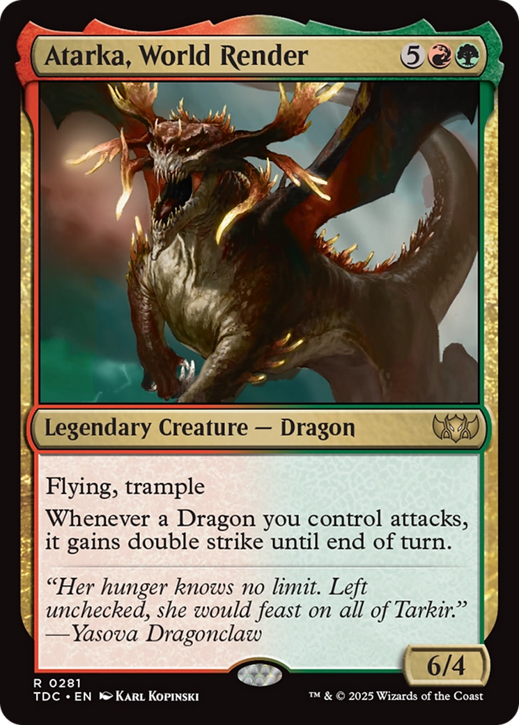 Atarka, World Render (281) [Commander: Tarkir: Dragonstorm] - Deck Out Gaming