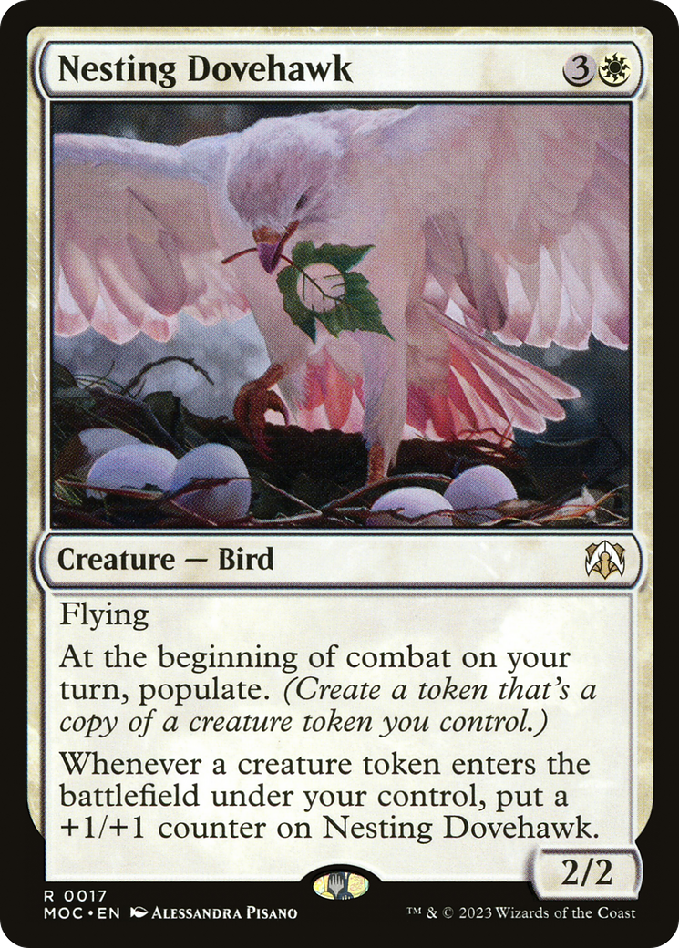 Nesting Dovehawk (17) [March of the Machine Commander] - Deck Out Gaming