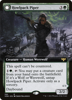 Howlpack Piper (Extended Art) (392) [Innistrad: Crimson Vow] foil - Deck Out Gaming