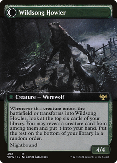 Howlpack Piper (Extended Art) (392) [Innistrad: Crimson Vow] foil - Deck Out Gaming