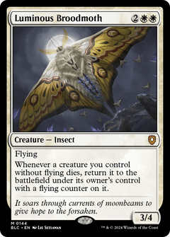 Luminous Broodmoth (144) [Bloomburrow Commander] - Deck Out Gaming