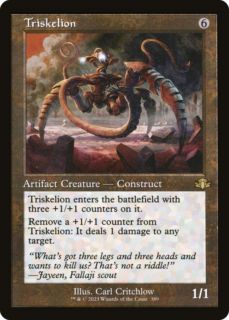 Triskelion (Retro Frame) (389) [Dominaria Remastered] foil - Deck Out Gaming